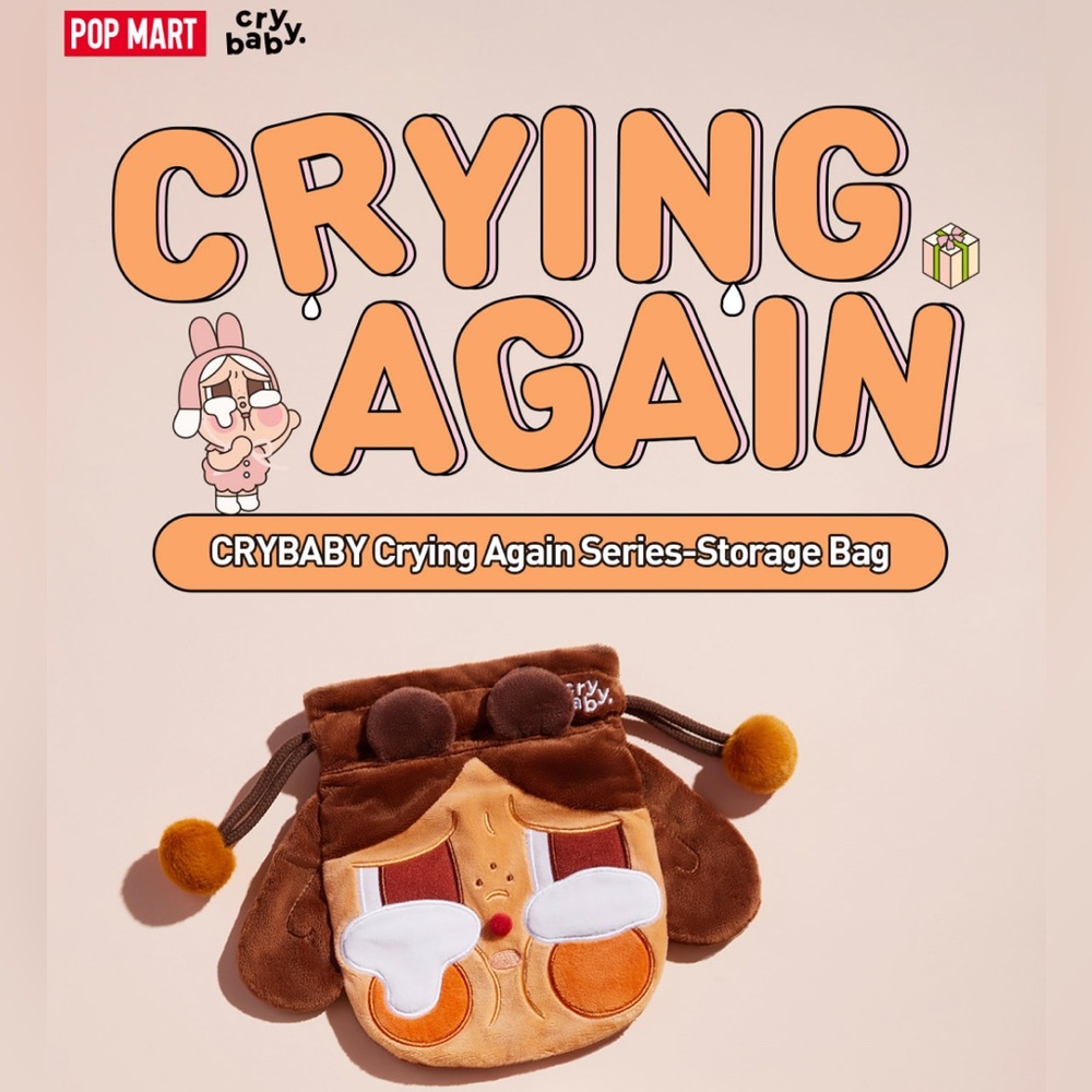 Authentic CRYBABY Crying Again - Storage Bag - LOVE MAKE US CRY